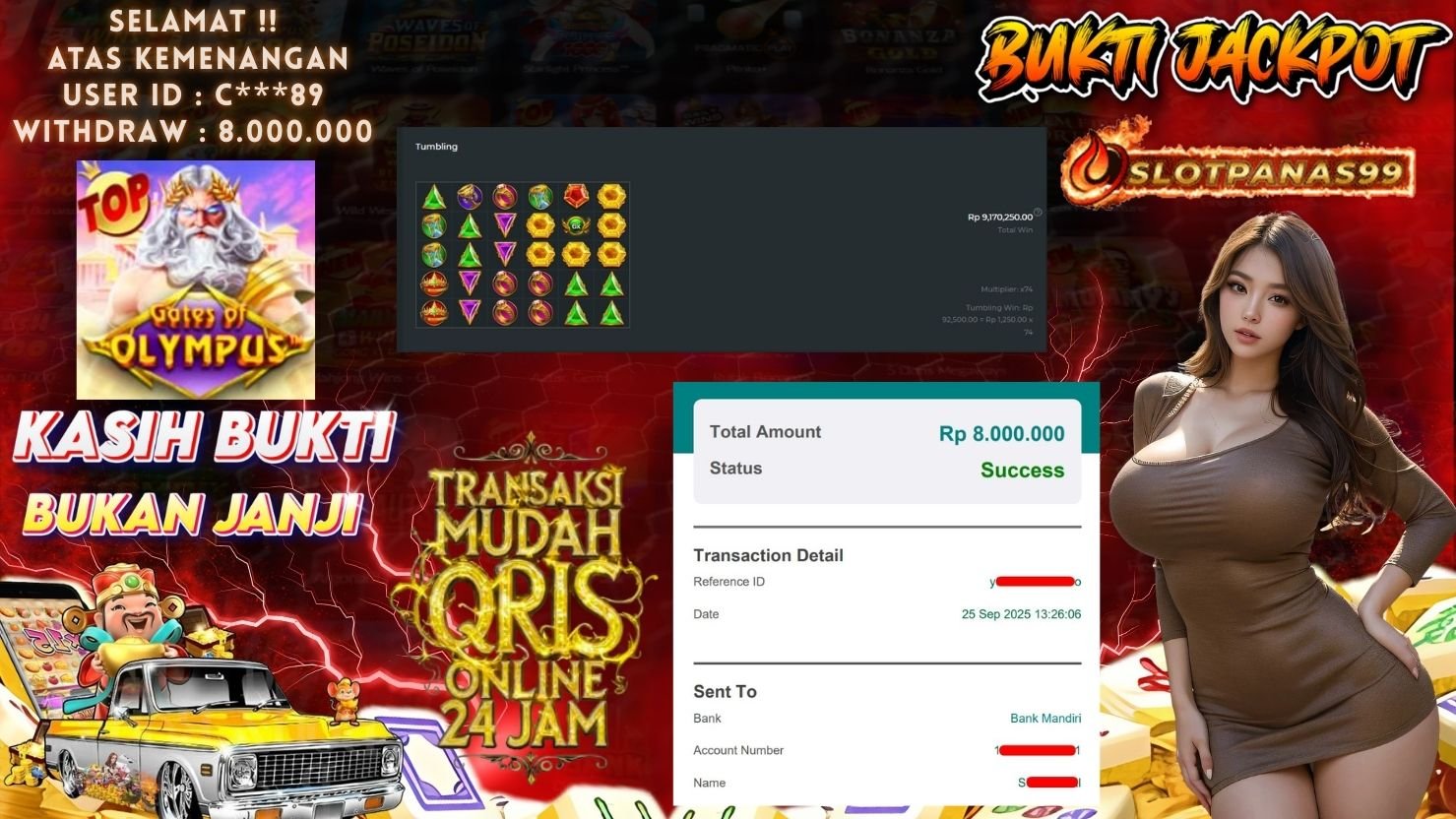 SLOTPANAS99 JACKPOT SLOT GATES OF OLYMPUS